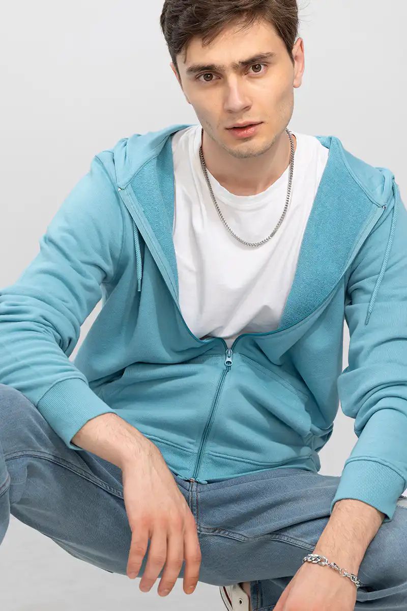 Aqua Blue Hoodie