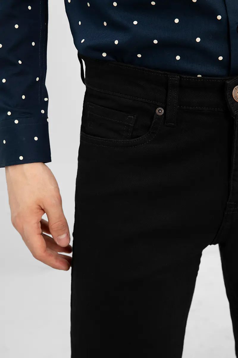 Black Regular Fit Jeans