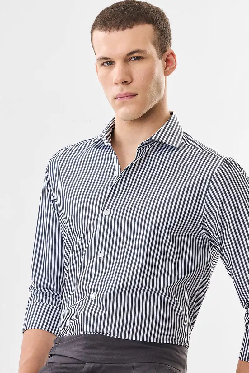 Bourg Onyx Pinstripe