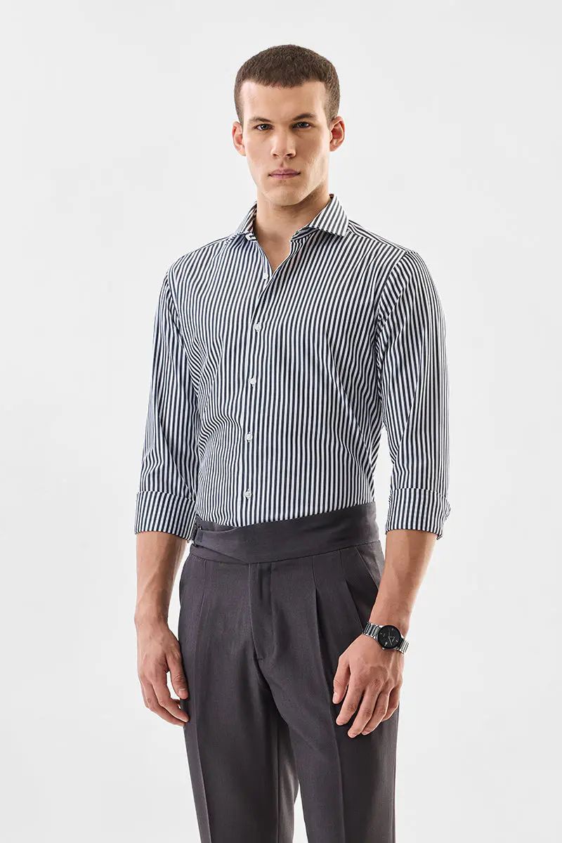 Bourg Onyx Pinstripe