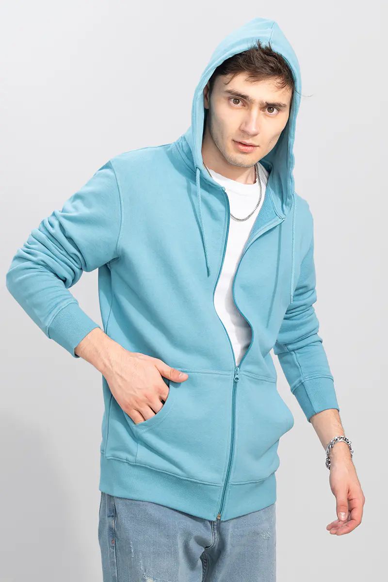 Aqua Blue Hoodie