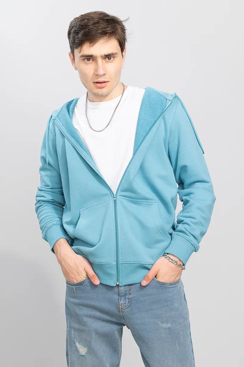 Aqua Blue Hoodie