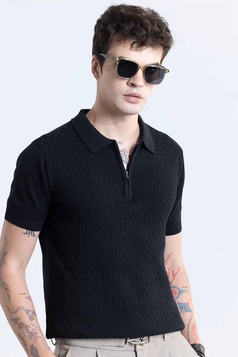 Charcoal Black Polo T-Shirt
