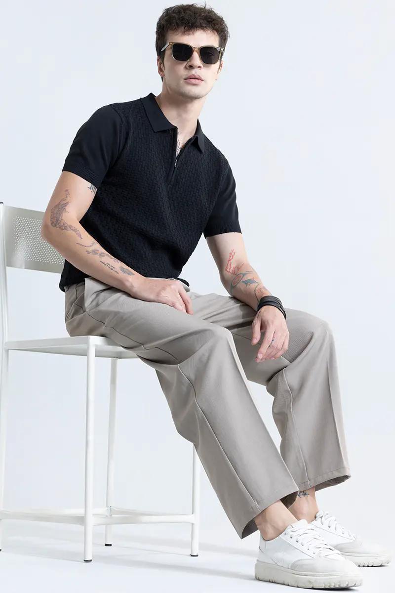 Charcoal Black Polo T-Shirt