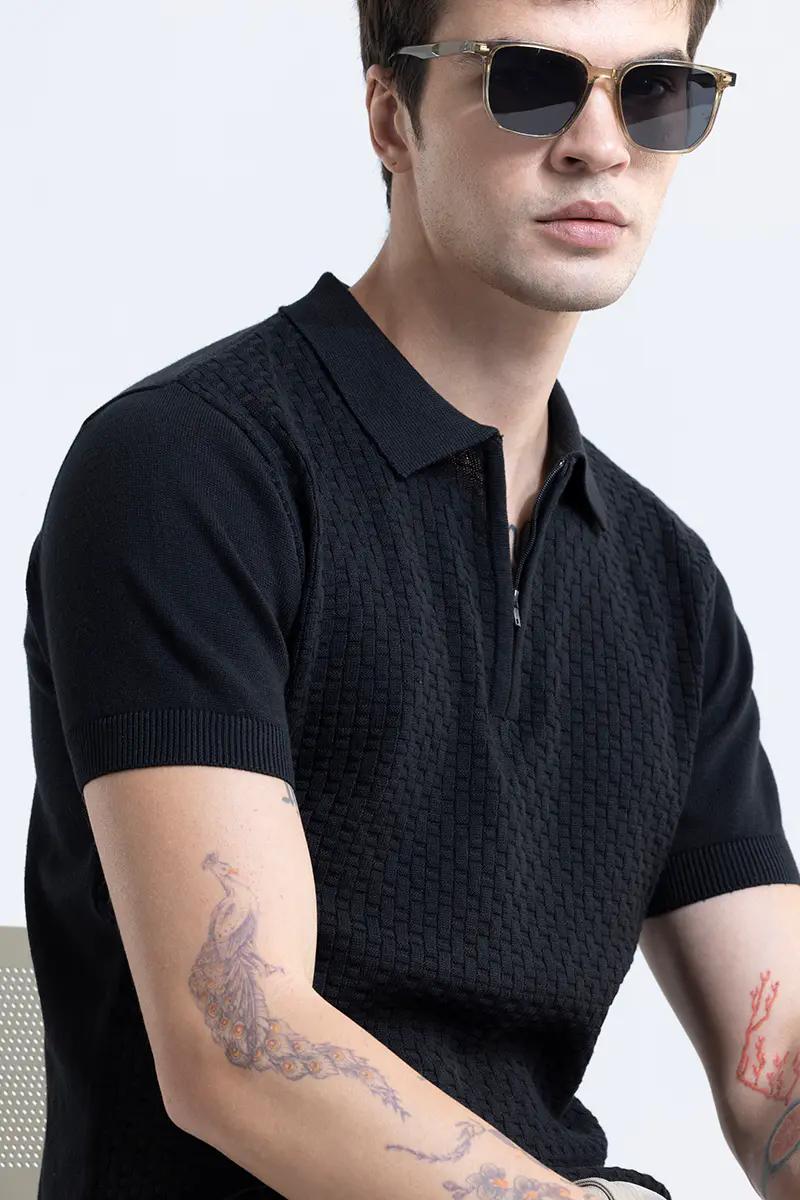 Charcoal Black Polo T-Shirt