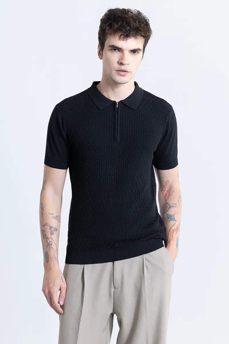 Charcoal Black Polo T-Shirt
