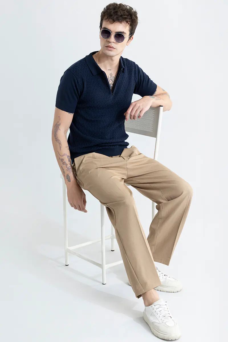 Naval Blue Polo T-Shirt