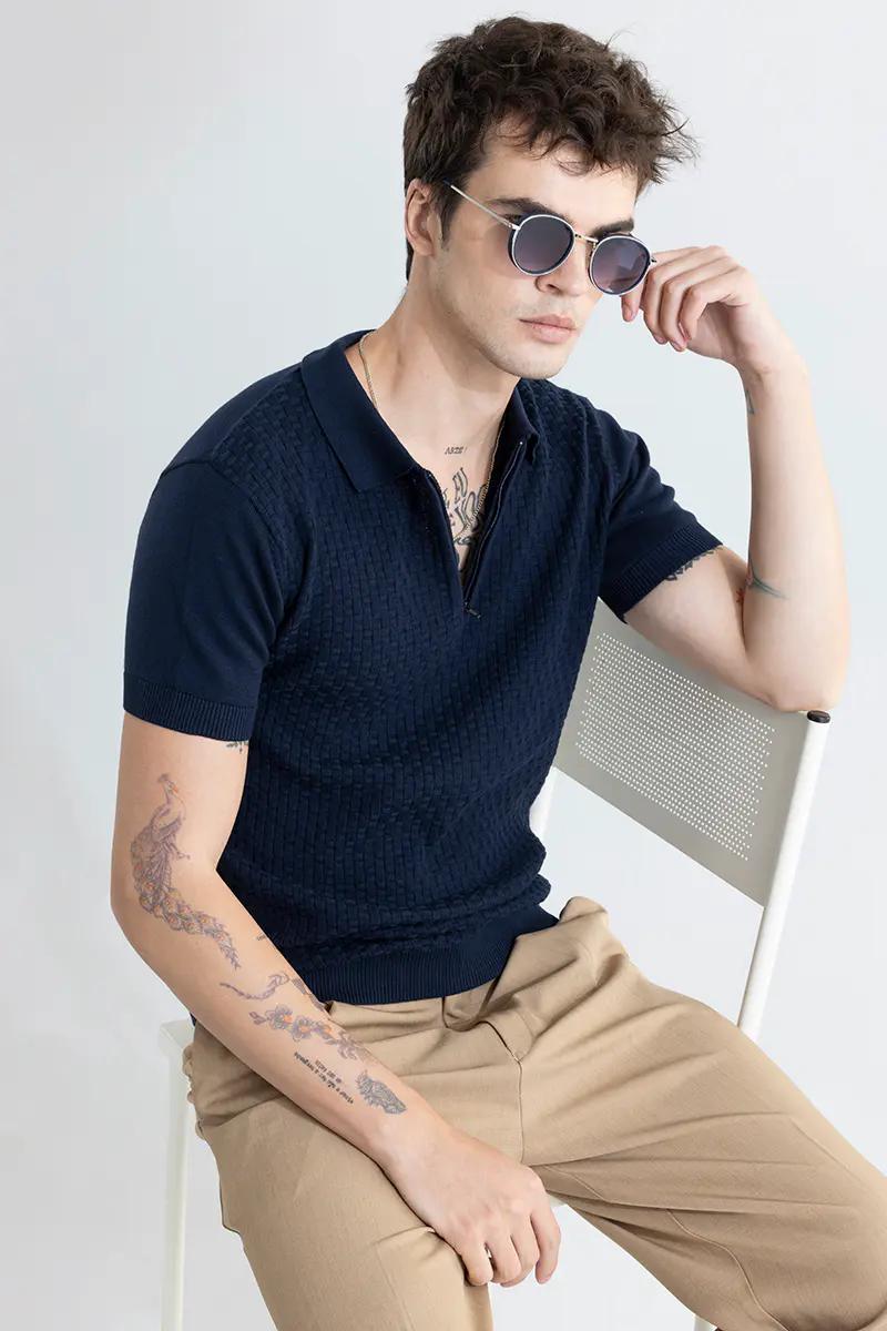 Naval Blue Polo T-Shirt
