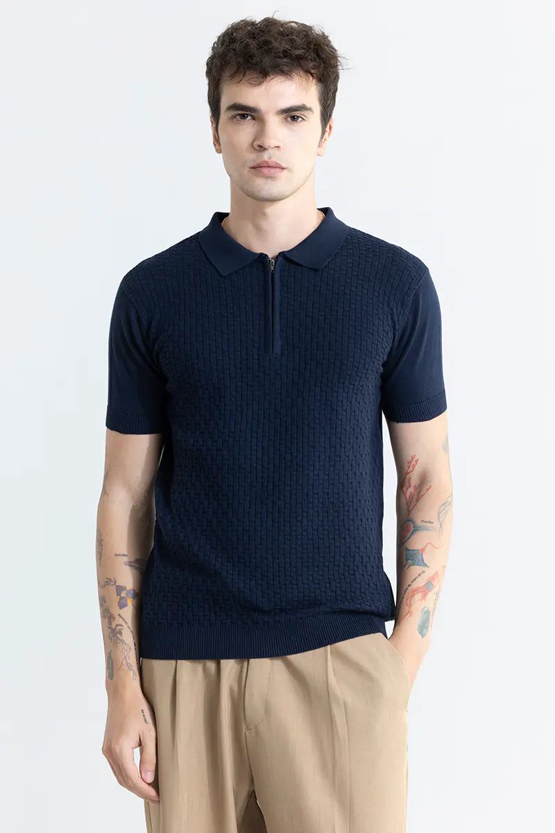 Naval Blue Polo T-Shirt