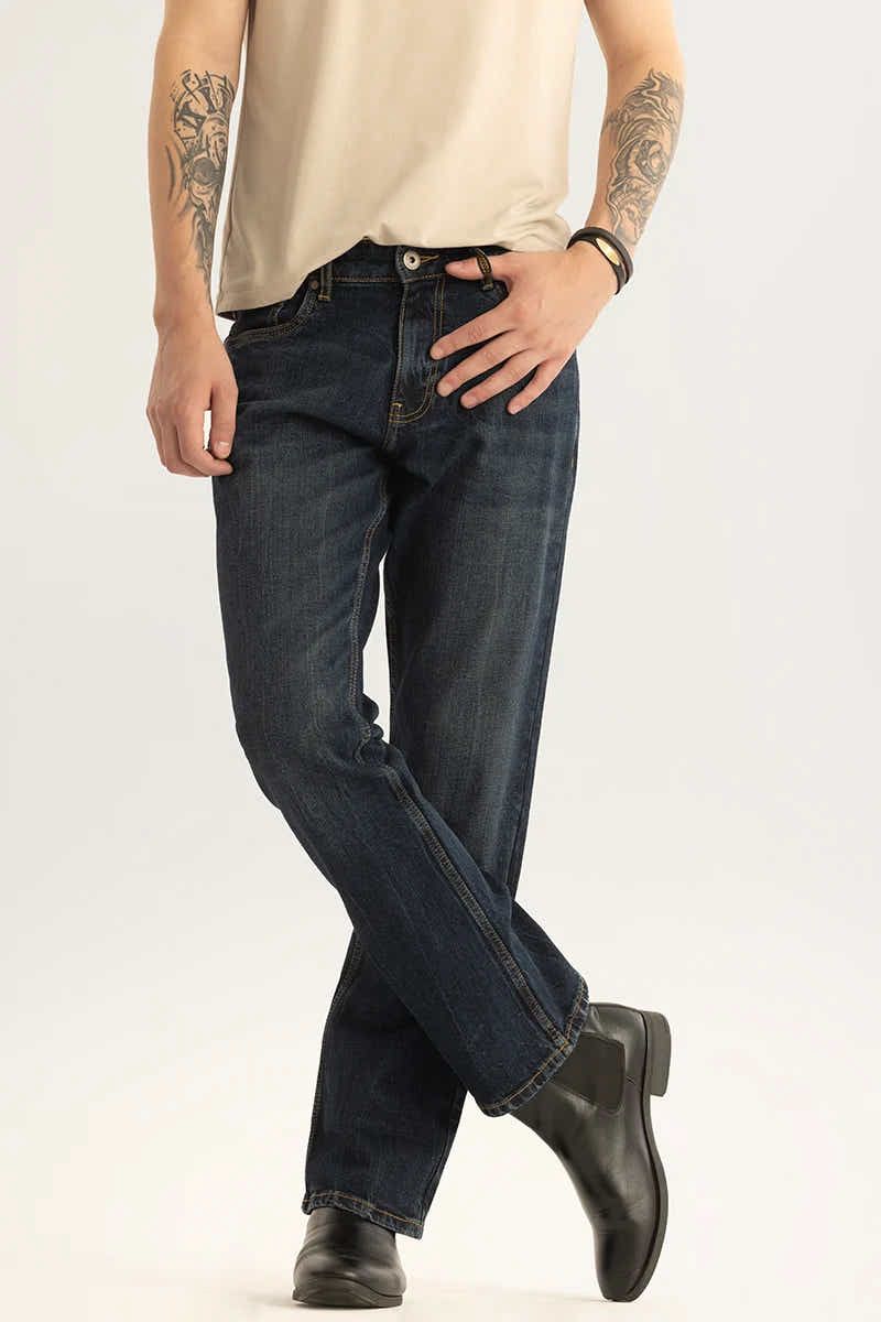 Washed Bootcut Jeans