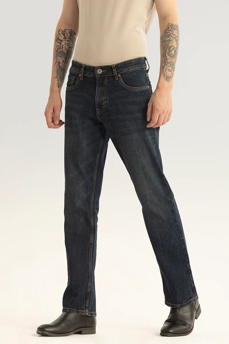 Washed Bootcut Jeans
