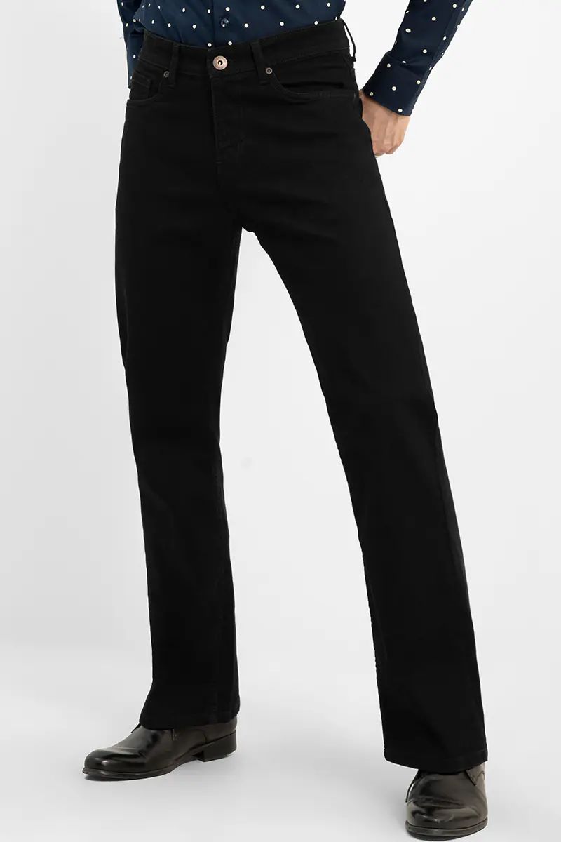 Black Regular Fit Jeans