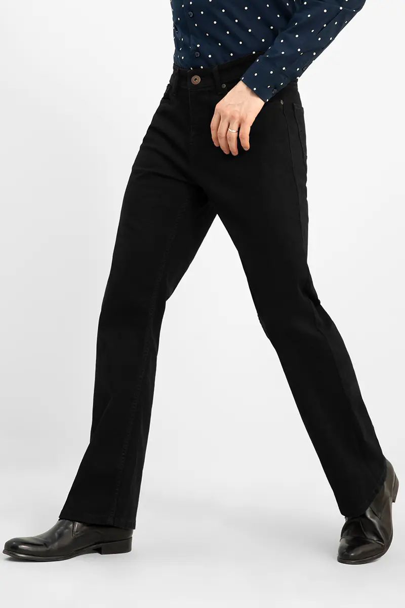 Black Regular Fit Jeans