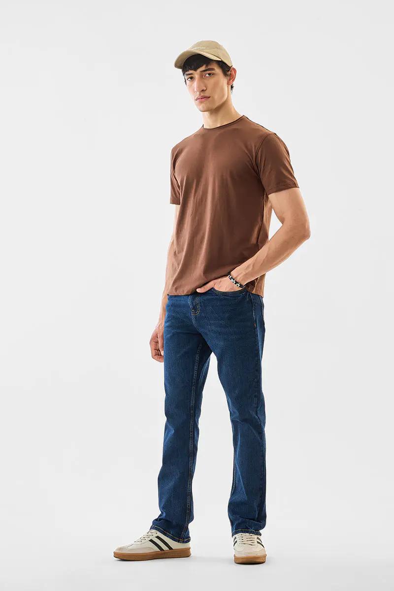 Dark Blue Distressed Jeans