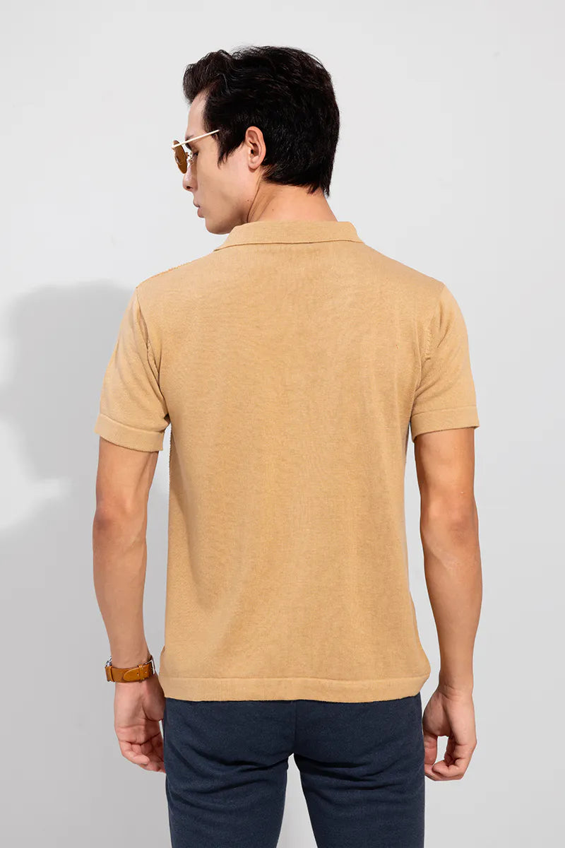 Sparkling beige shirt