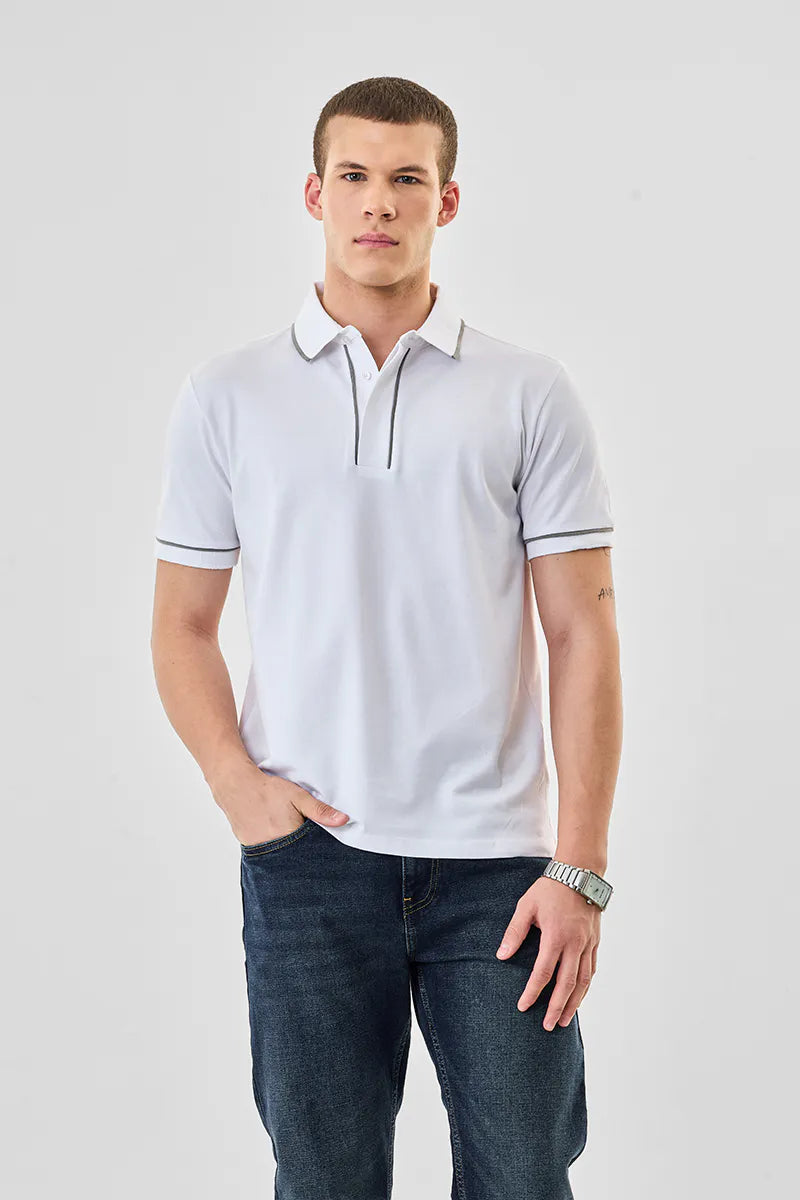 Regular fir stretch polo tshirt