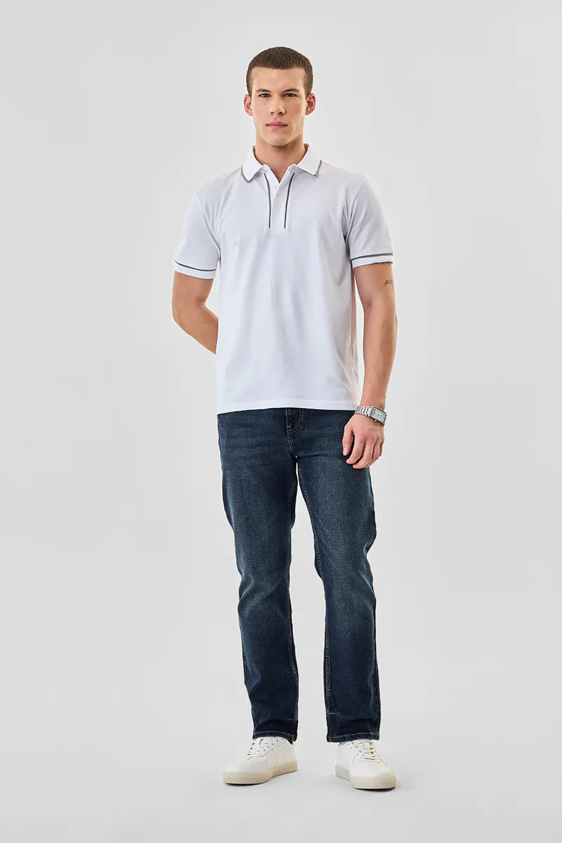 Regular fir stretch polo tshirt