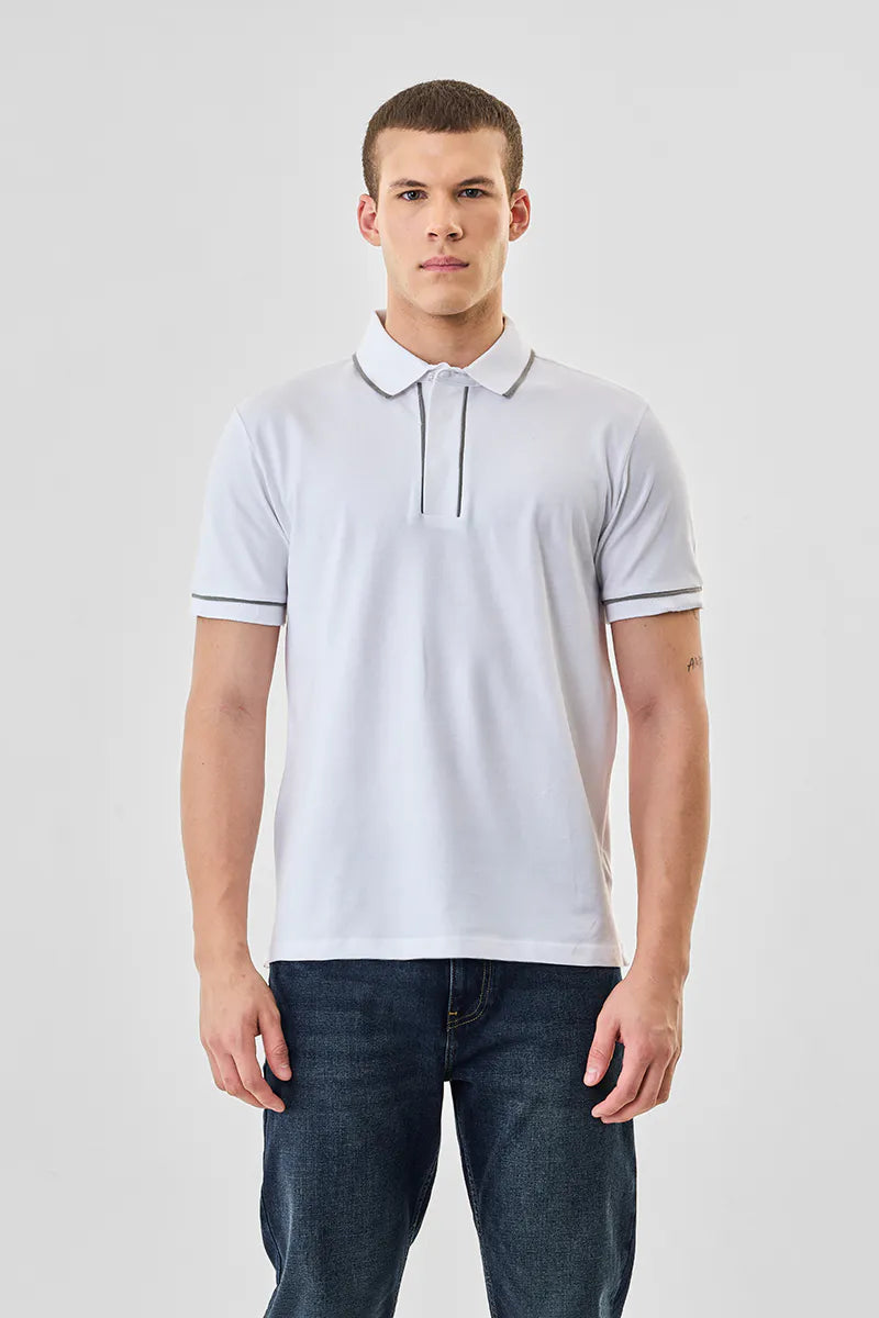 Regular fir stretch polo tshirt