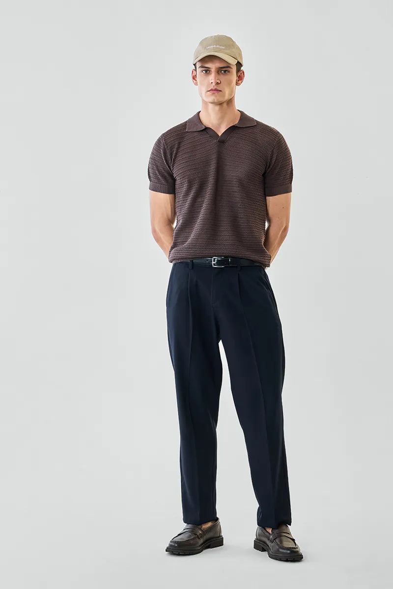 Johnny Collar cotton tshirt