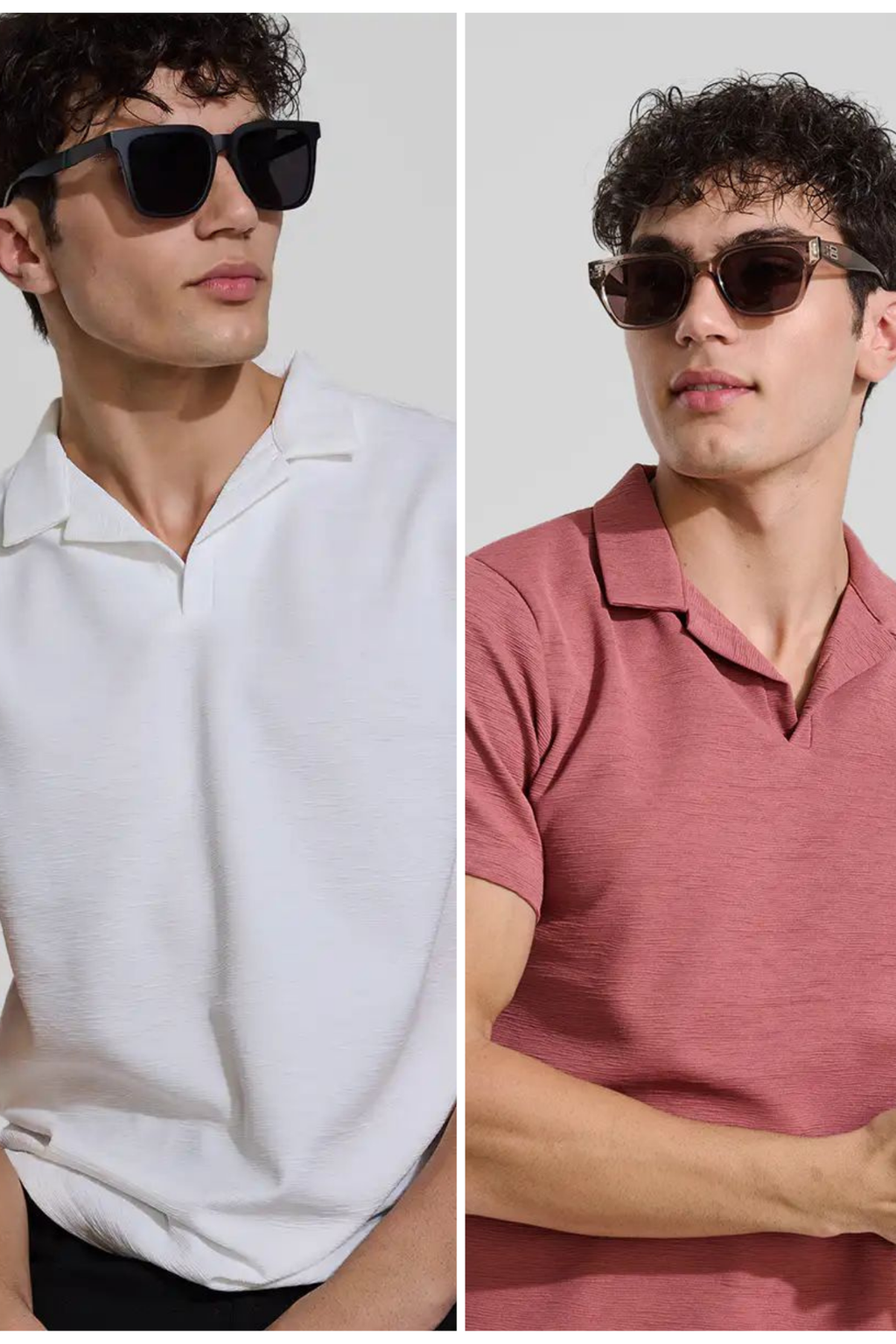 Slim Fit T-Shirts Set of 2